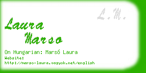 laura marso business card